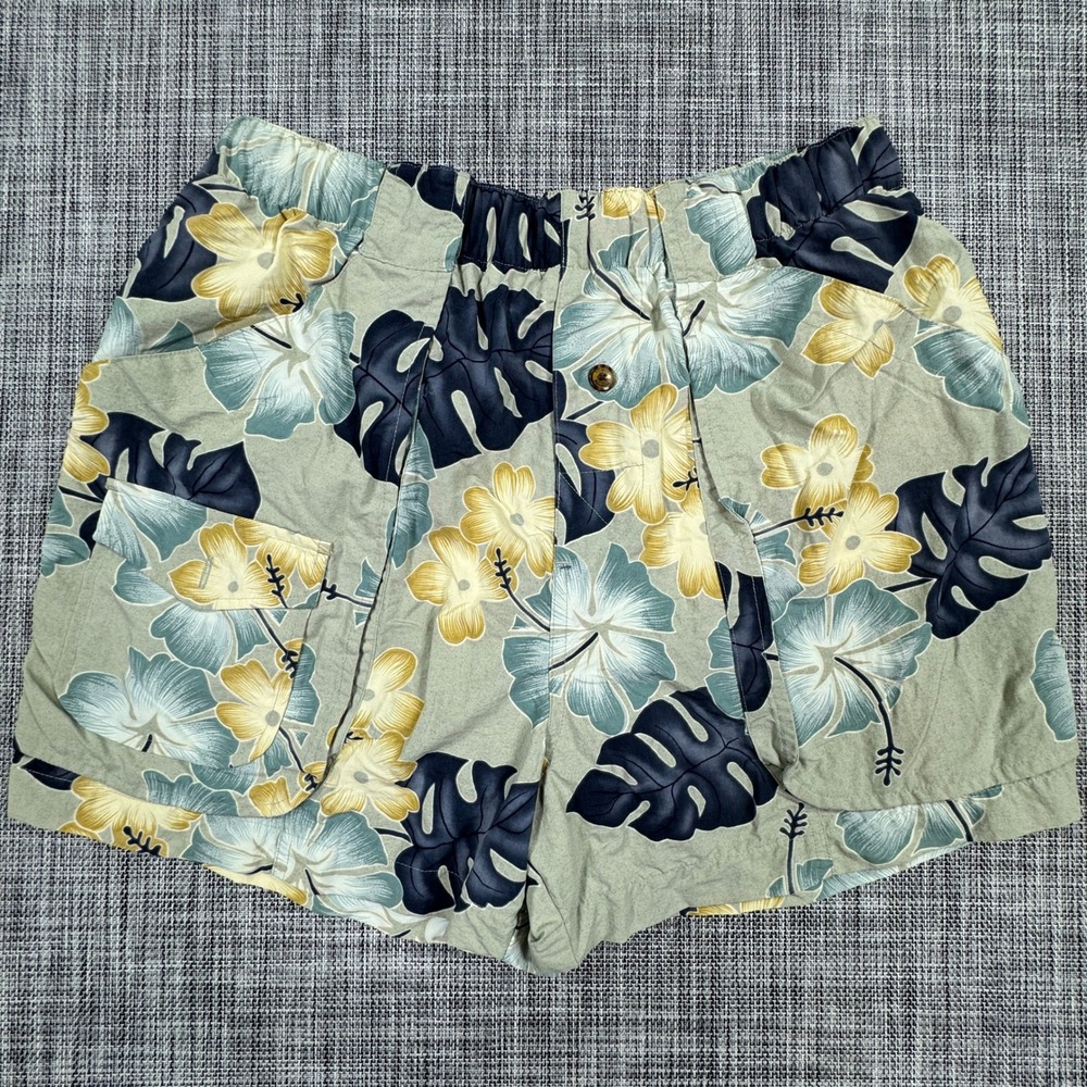 Tommy Bahama Mens Swim Trunks Medium Bungalow Island Floral Nylon Mesh Lined